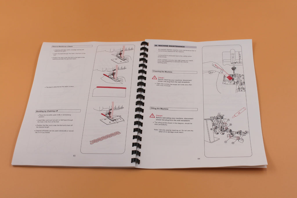 Singer 14T968DC English Only Instruction Manual 74 Pages With Clear Covers