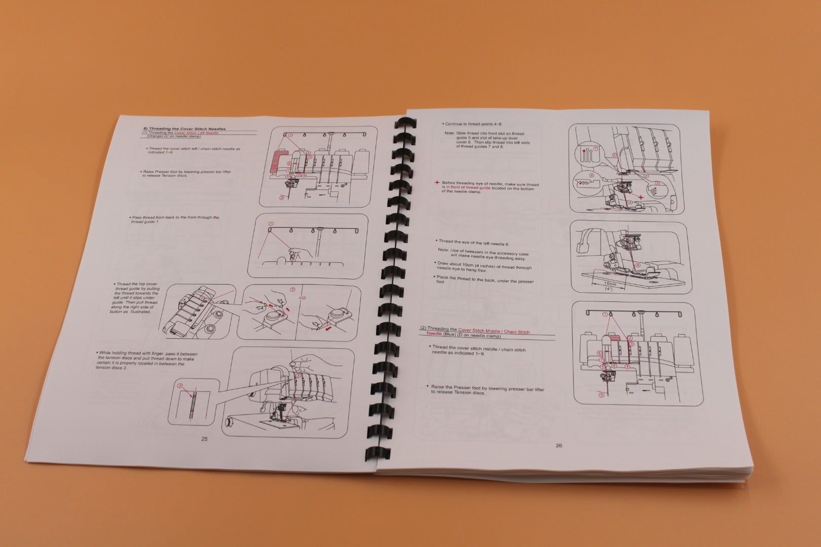 Singer 14T968DC English Only Instruction Manual 74 Pages With Clear Covers