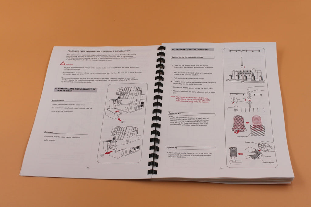 Singer 14T968DC English Only Instruction Manual 74 Pages With Clear Covers