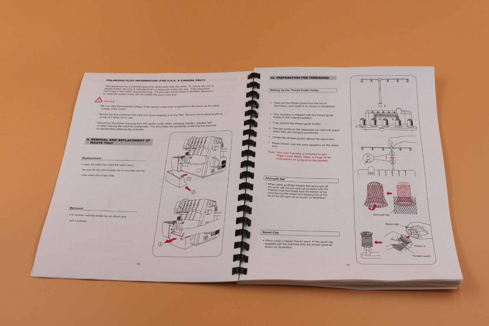 Singer 14T968DC English Only Instruction Manual 74 Pages With Clear Covers