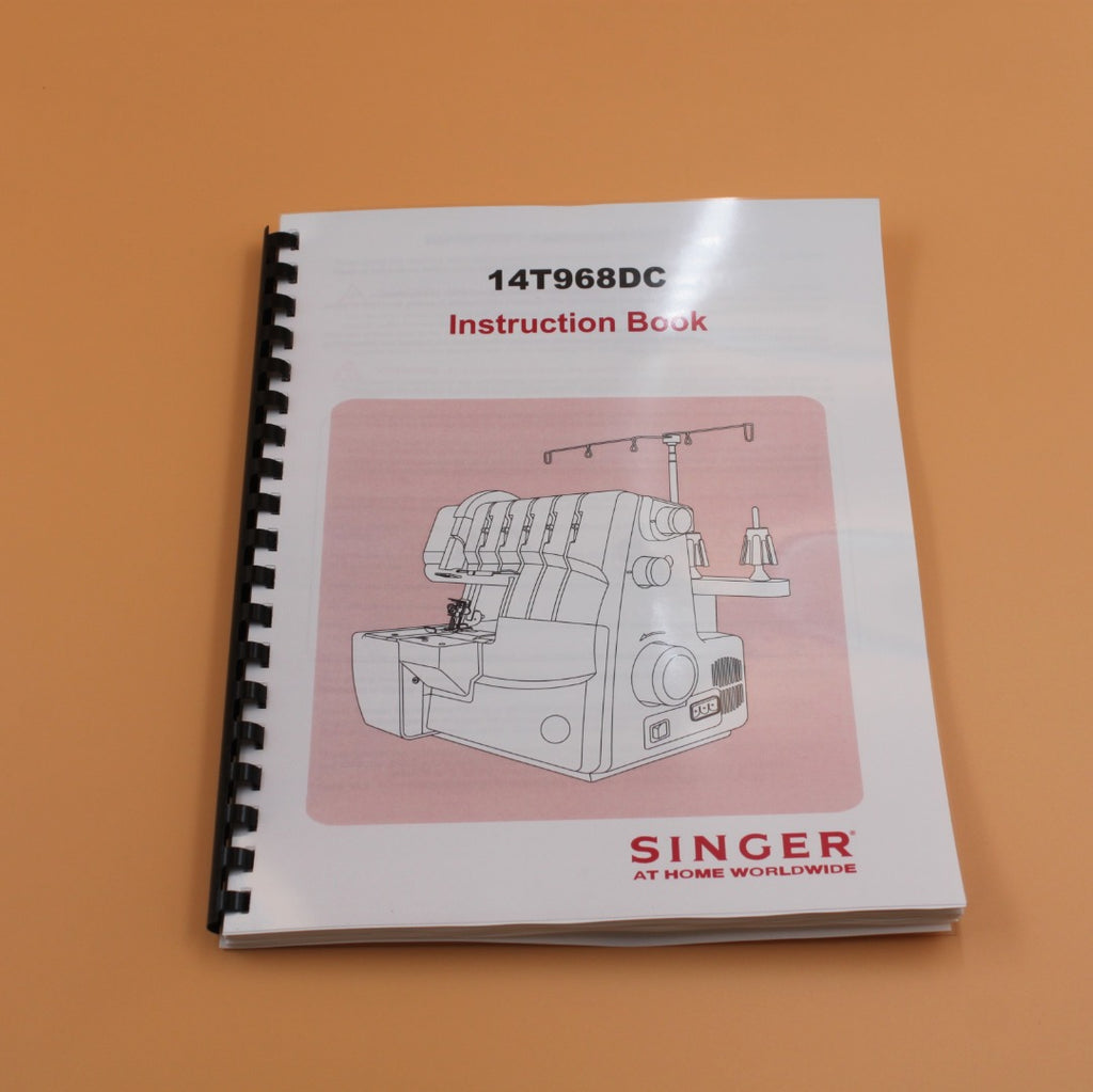 Singer 14T968DC English Only Instruction Manual 74 Pages With Clear Covers