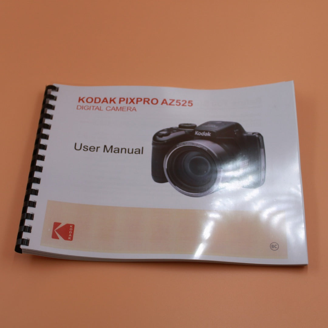 Kodak PixPro AZ525 owner Instruction Manual Full Color with Protective Covers