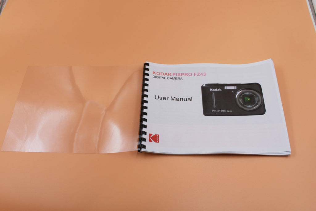 Kodak PixPro FZ43 User  Instruction Manual Full Color with Protective Covers