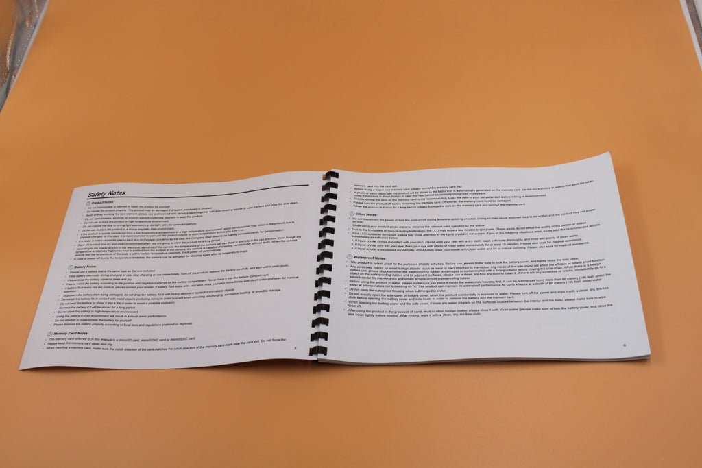 Kodak PixPro SP360 4K Owners Instruction Manual with Clear Protective Cover