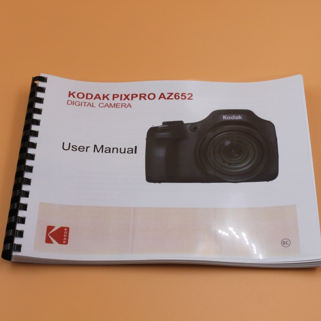 136 pages Kodak Pixpro AZ652 user Instruction Manual Clear Protective Cover