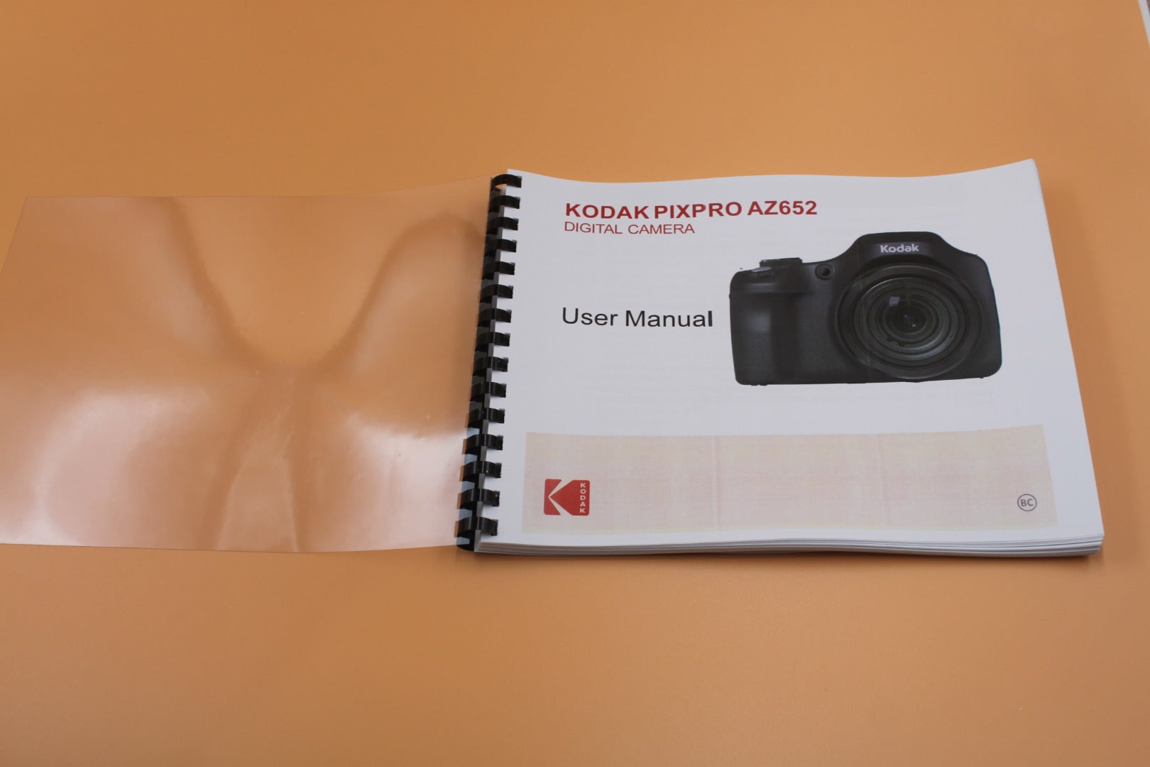 136 pages Kodak Pixpro AZ652 user Instruction Manual Clear Protective Cover