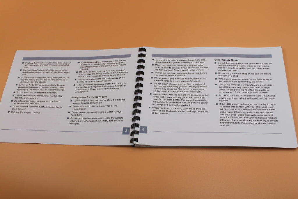 Kodak PixPro AZ362 Instruction User Manual Full Color with Protective Covers