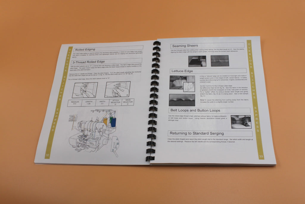 Baby Lock Evolve BLE8W Instruction Manual Full Color with Protective Covers