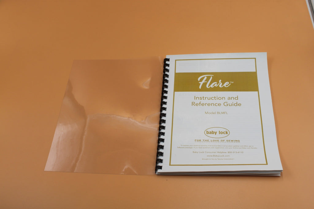 Baby Lock Flare BLMFL Instruction Manual Color with Protective Covers 68 pages