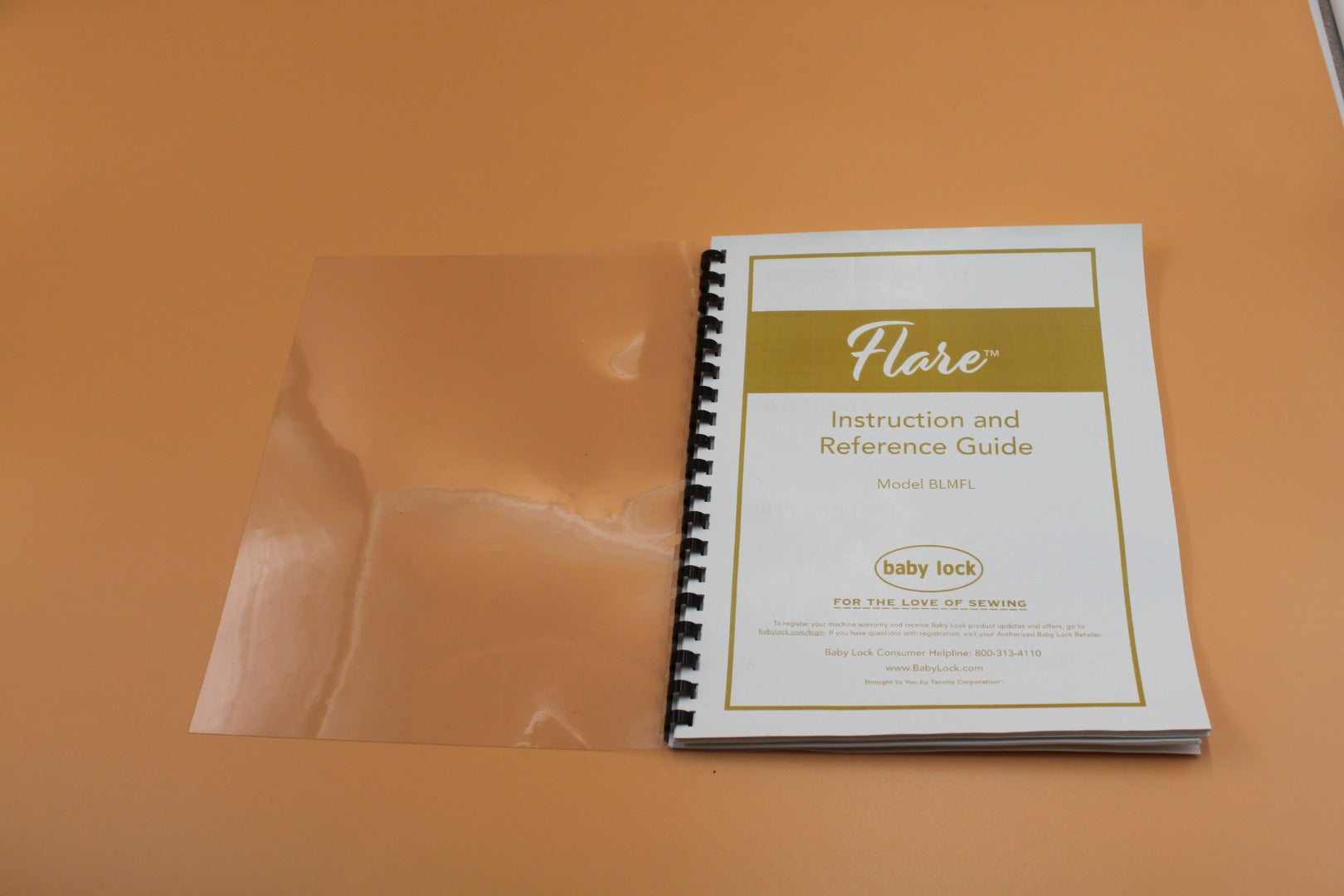 Baby Lock Flare BLMFL Instruction Manual Color with Protective Covers 68 pages