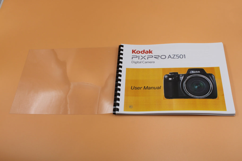 Kodak PixPro AZ501 Instruction user Manual Full Color with Protective Covers