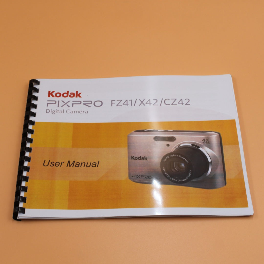 Kodak PixPro FZ41 Instruction Manual Full Color with Protective Covers