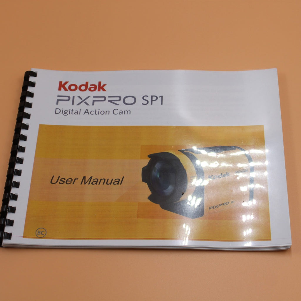 Kodak PixPro SP1 Instruction user Manual Full Color with Protective Covers