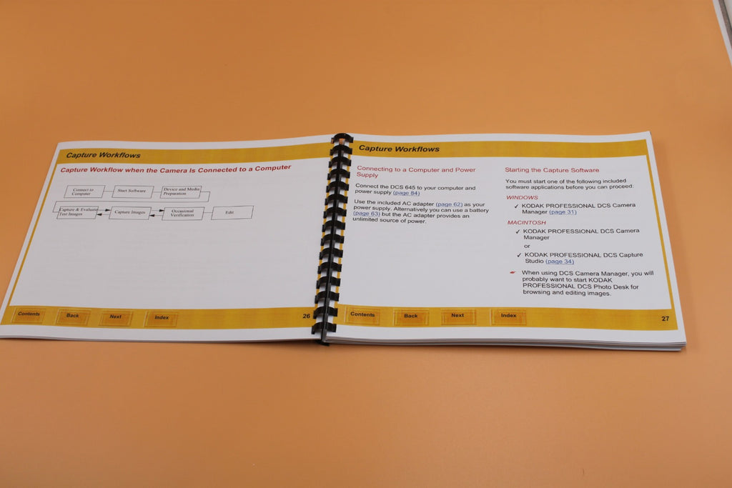 Kodak DCS Pro Back 645 Instruction User Manual Full Color with Protective Covers
