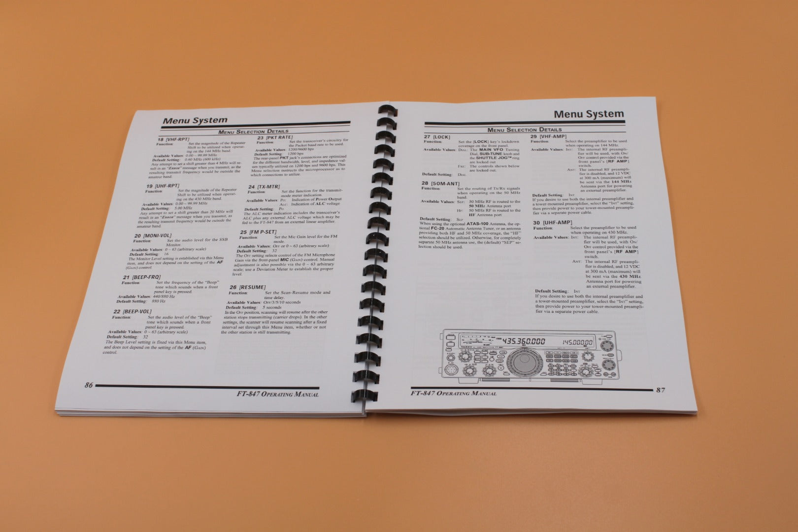 Yaesu FT-847 Instruction Operating owner Manual & Protective Covers  108 pages