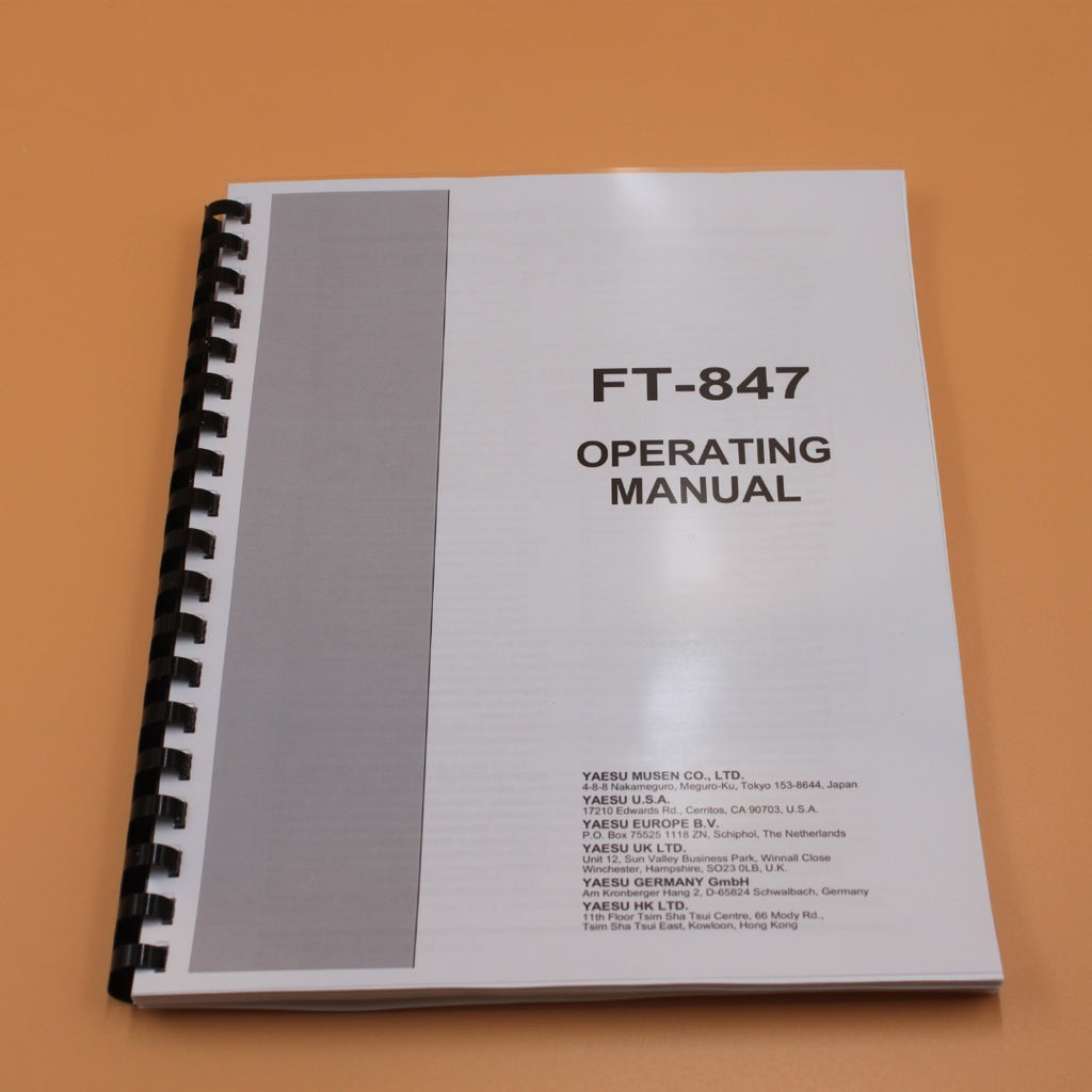 Yaesu FT-847 Instruction Operating owner Manual & Protective Covers  108 pages
