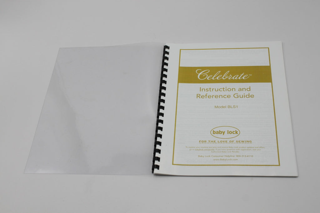 Baby lock Celebrate BLS1 Operation Instruction Manual Color Protective Covers