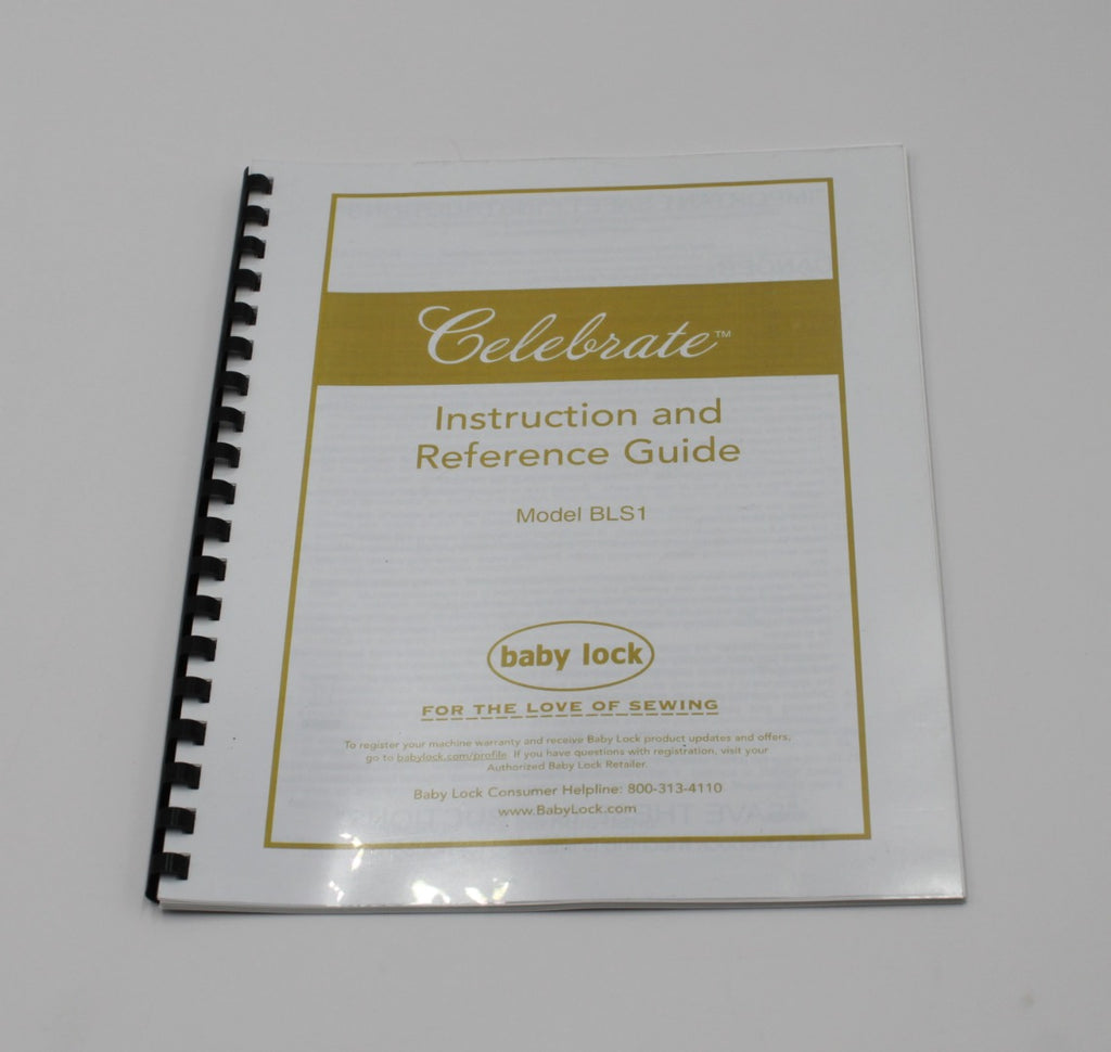 Baby lock Celebrate BLS1 Operation Instruction Manual Color Protective Covers