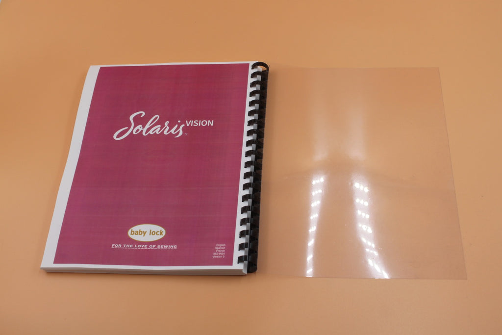 Baby Lock Solaris Vision BLSA3 Embroidery Design Guide & Protective Covers