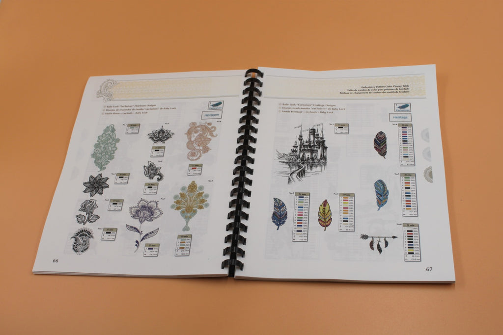 Baby Lock Solaris Vision BLSA3 Embroidery Design Guide & Protective Covers