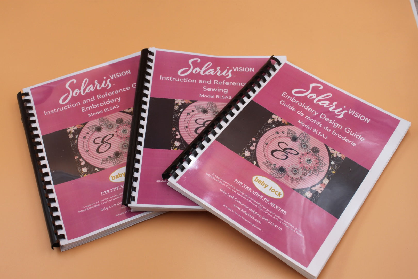 Baby Lock Solaris BLSA3 Sewing , Embroidery guide  Emboidery Design 3 Manual Set