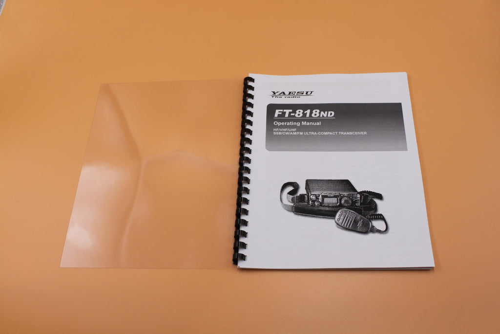 Yaesu  FT-818nd  Instruction Manual Operating Guide  Manual & Protective Covers