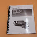 Yaesu  FT-818nd  Instruction Manual Operating Guide  Manual & Protective Covers