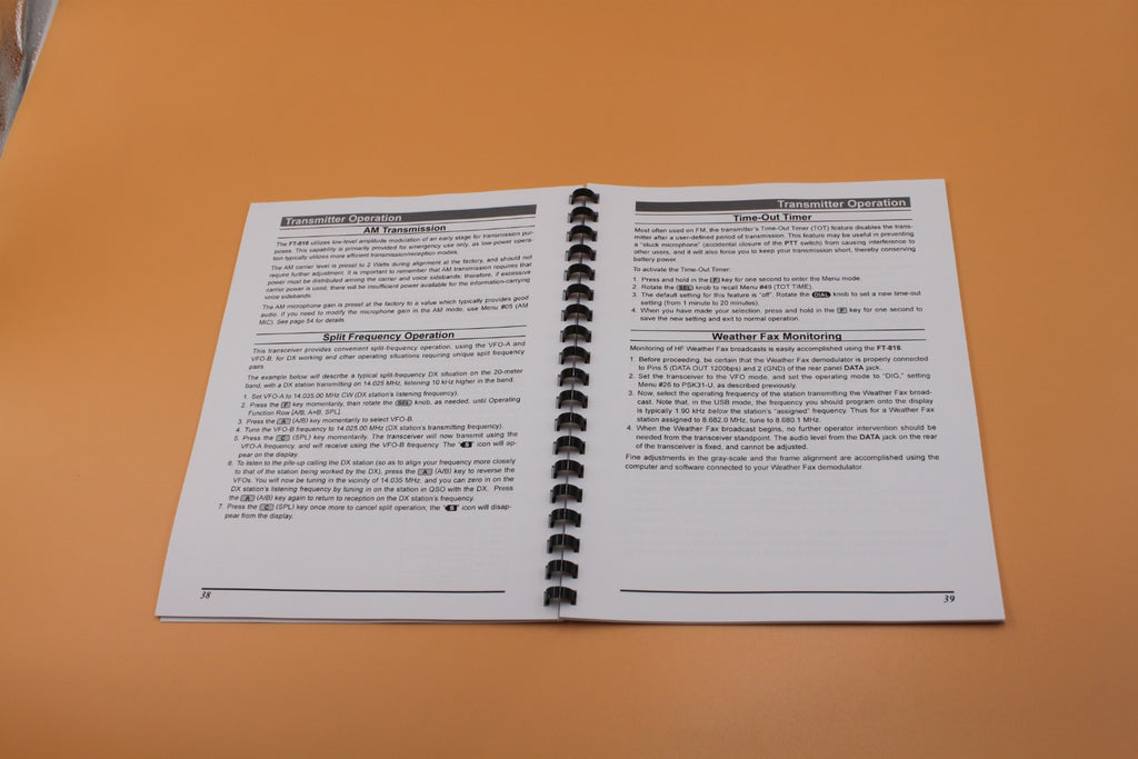 Yaesu  FT-818nd  Instruction Manual Operating Guide  Manual & Protective Covers