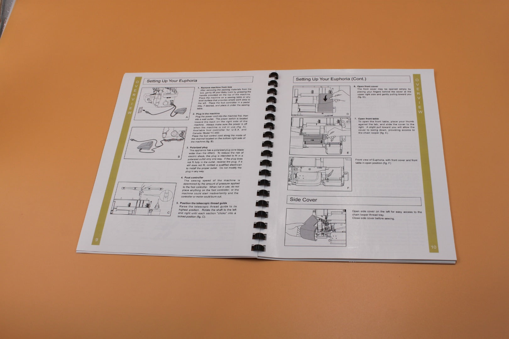 Baby Lock Euphoria BLC4 Instruction Manual Full Color & Protective Covers