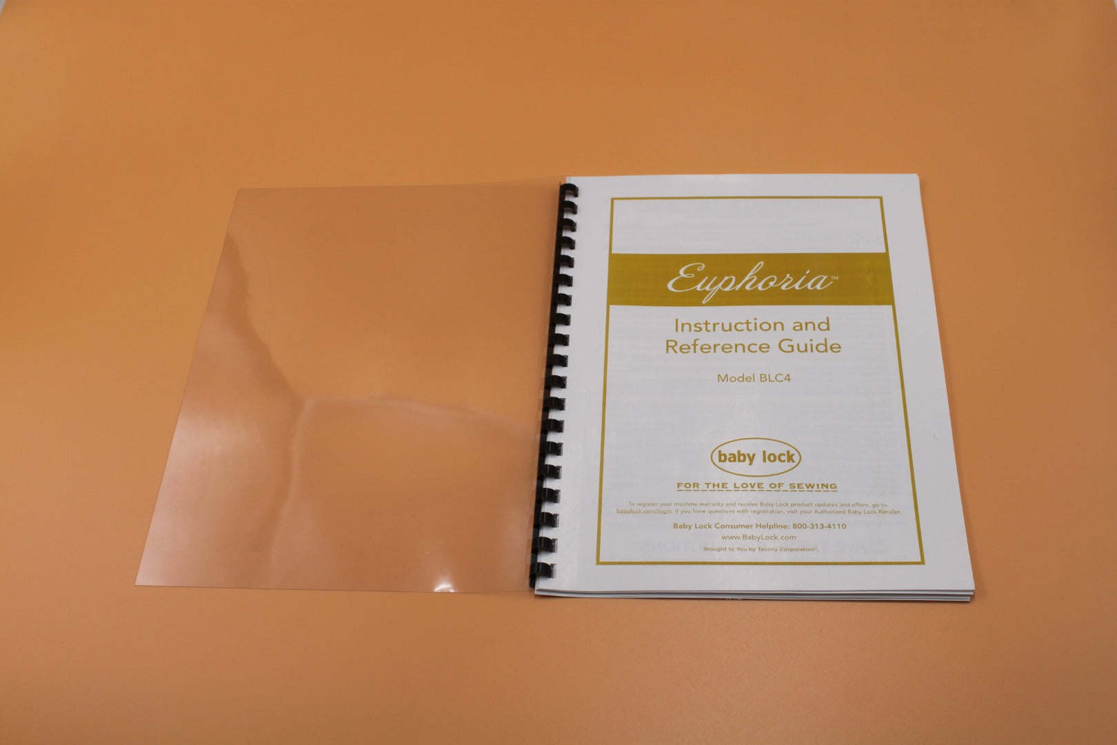 Baby Lock Euphoria BLC4 Instruction Manual Full Color & Protective Covers