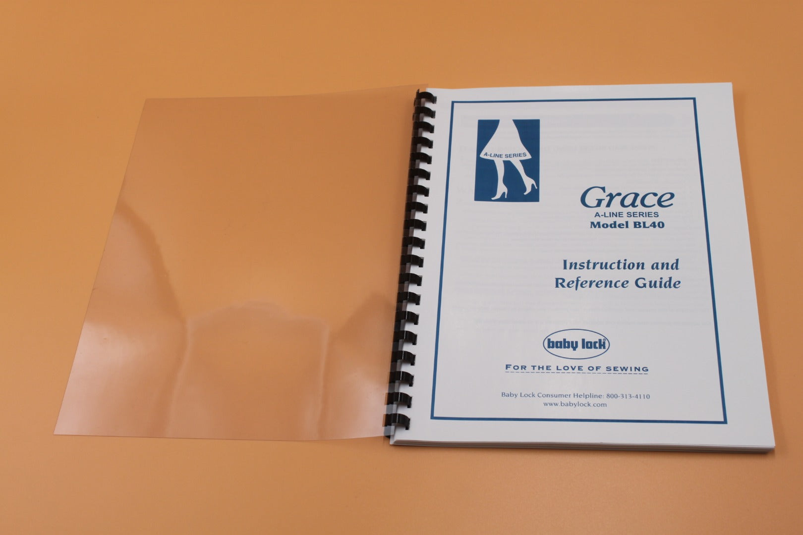 Baby Lock Grace BL40  Instruction Manual Full Color & Protective Covers