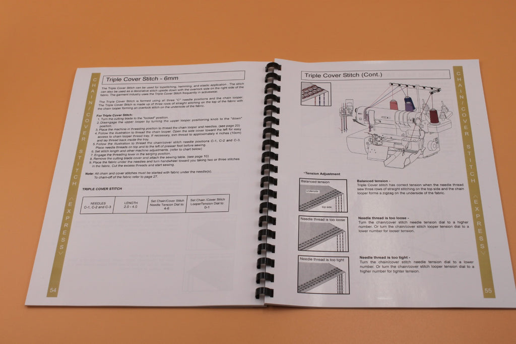 Baby Lock Triumph BLETS8 Instruction Manual Full Color & Protective Covers