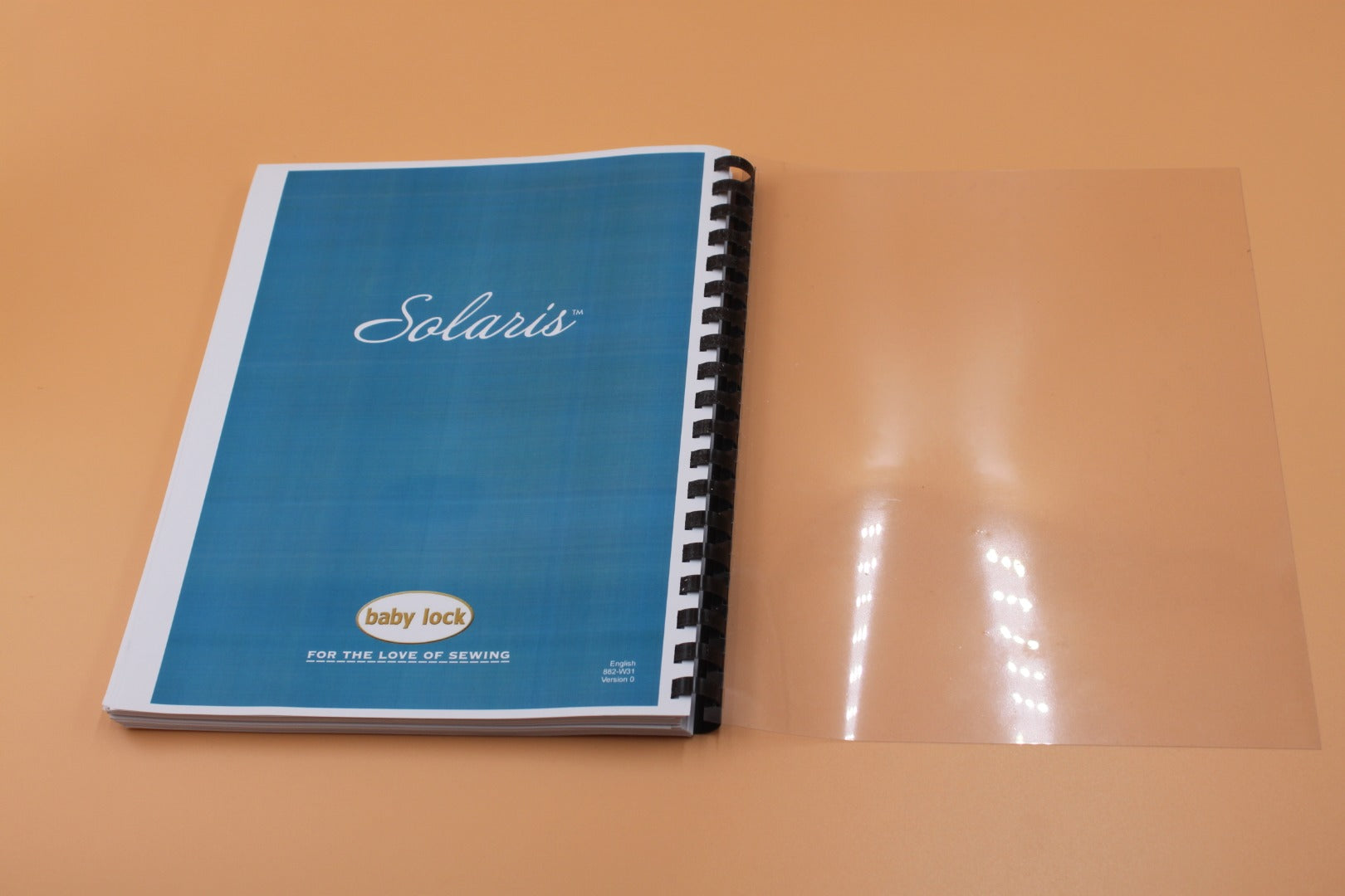 Baby Lock Solaris BLSA Embroidery instruction Manual Color & Protective Covers