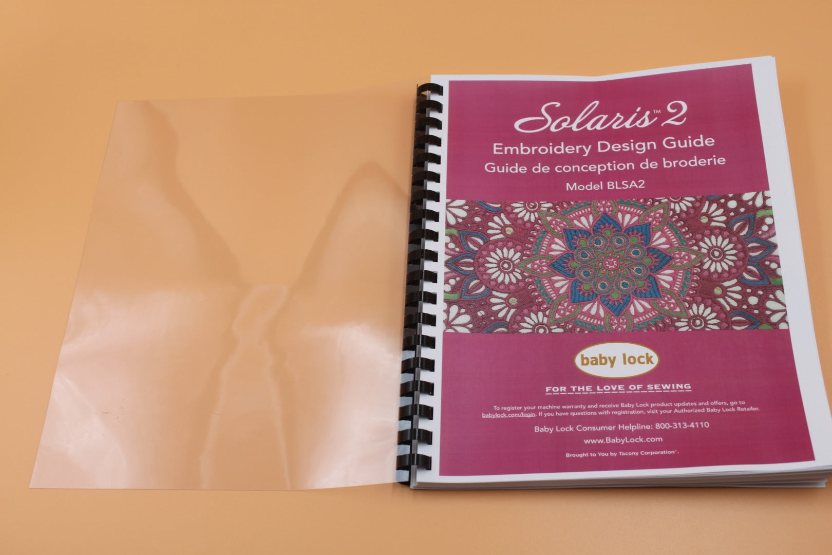 Baby Lock Solaris 2 BLSA2 Embroidery Instructions & Design  Guide COLOR Manual