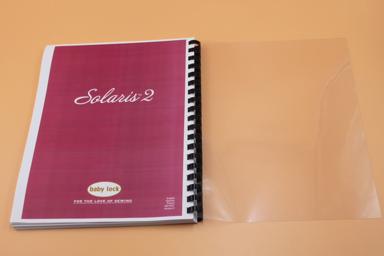 Baby Lock Solaris 2 BLSA2 Embroidery Instructions & Design  Guide COLOR Manual