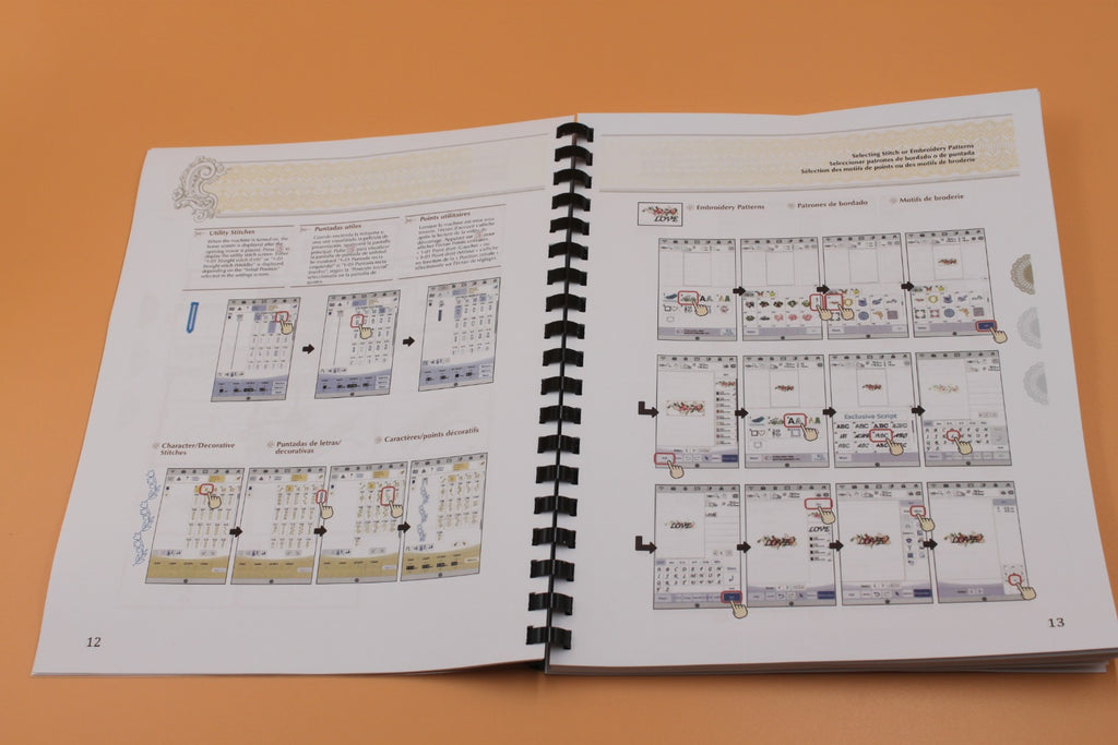 Baby Lock Solaris 2 BLSA2 Embroidery Instructions & Design  Guide COLOR Manual