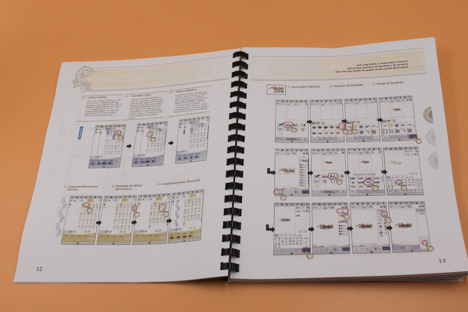 Baby Lock Solaris 2 BLSA2 Embroidery Instructions & Design  Guide COLOR Manual