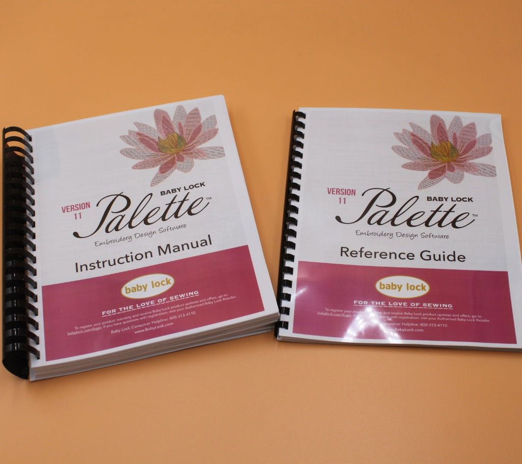 Baby Lock Palette 11 Combo Manual Solaris Embroidery Design Reference Guide