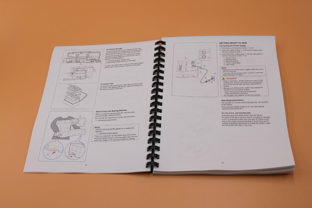 192 pages Janome Continental M17 Owners manual instructions Sewing Machine Guide
