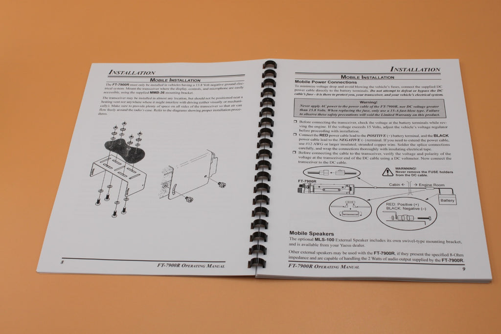 84 pages FT-7900R Transceiver owner Instruction Manual Operating Guide