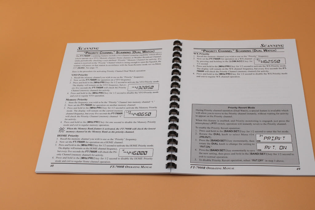 84 pages FT-7900R Transceiver owner Instruction Manual Operating Guide