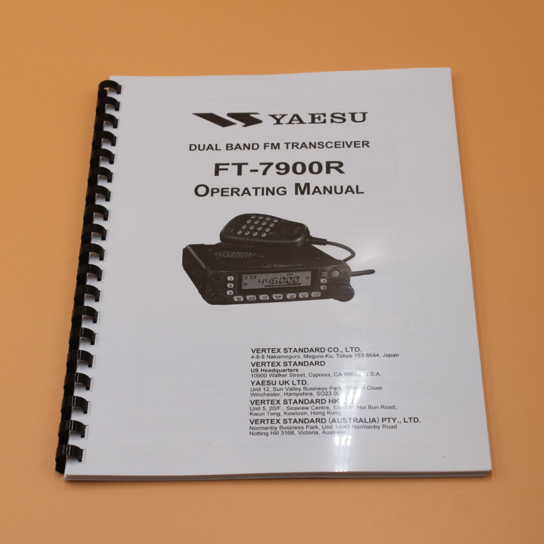 84 pages FT-7900R Transceiver owner Instruction Manual Operating Guide