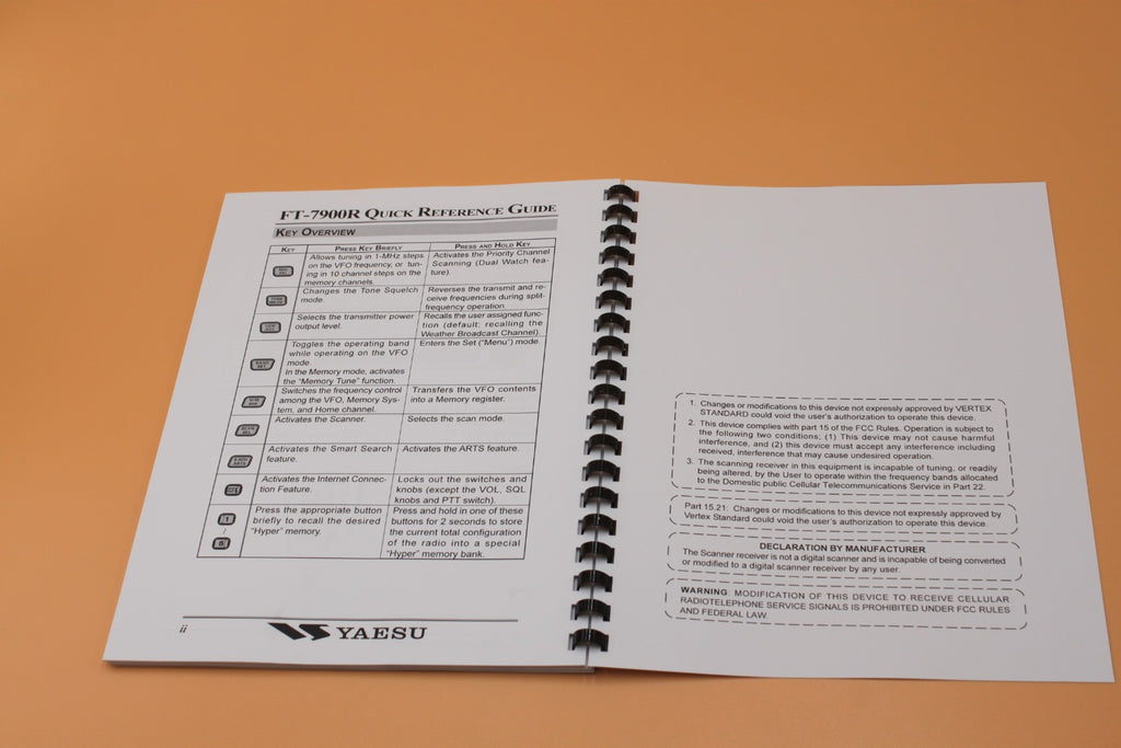 84 pages FT-7900R Transceiver owner Instruction Manual Operating Guide