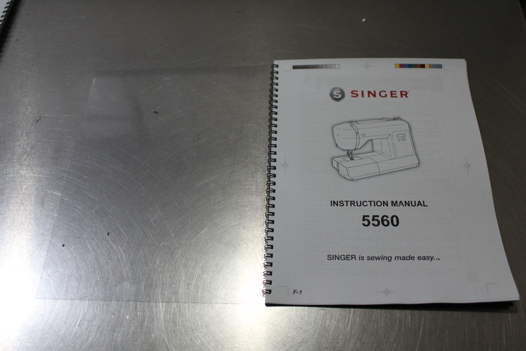 Owners Manual for Singer 5560 Sewing Machine 34 Pages With Clear Covers