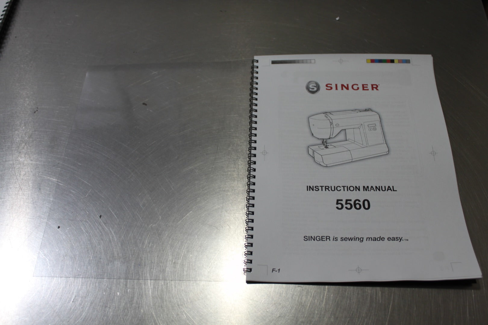 Owners Manual for Singer 5560 Sewing Machine 34 Pages With Clear Covers
