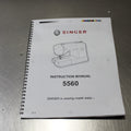 Owners Manual for Singer 5560 Sewing Machine 34 Pages With Clear Covers