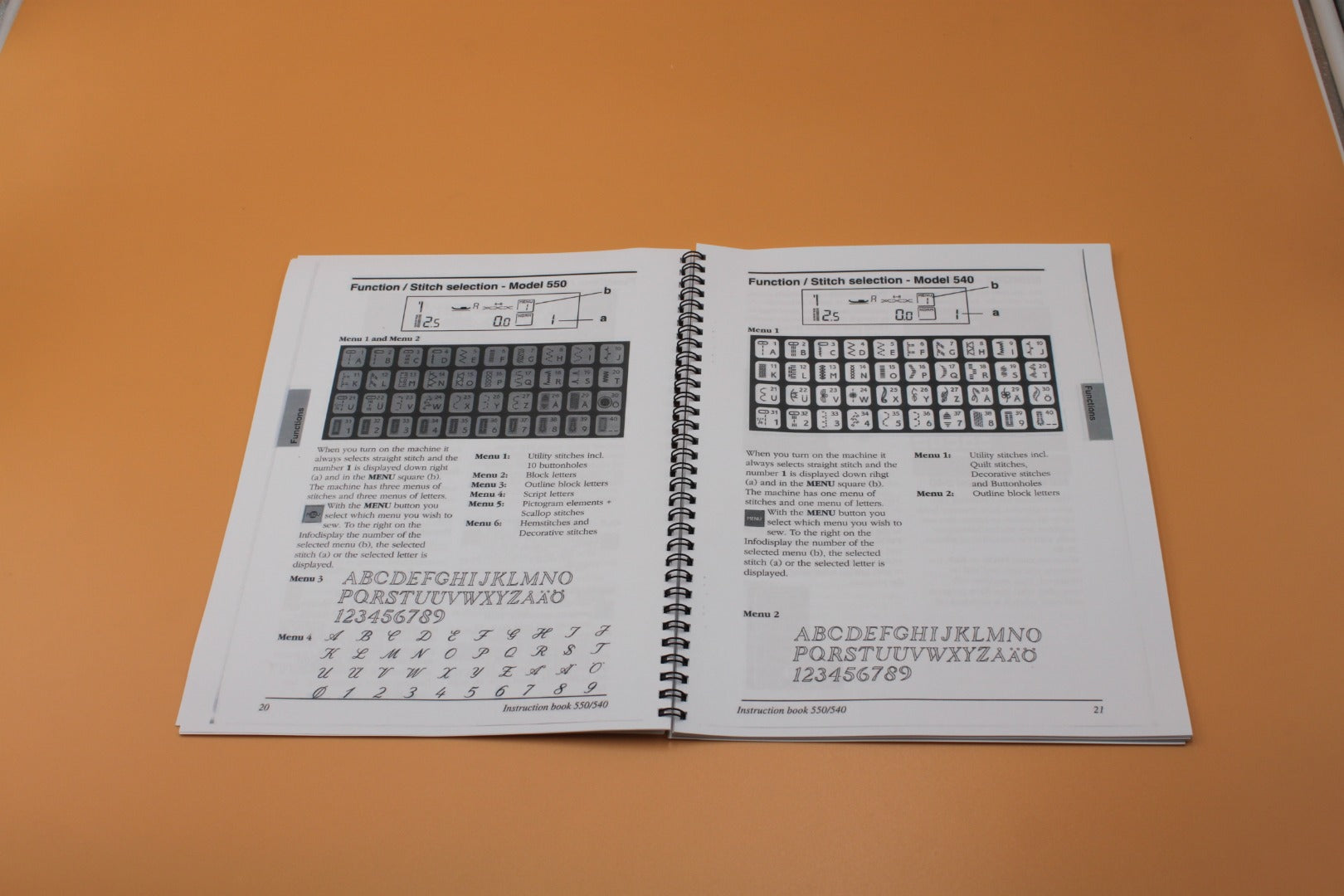 reprint Husqvarna Viking Lily 550 540 Instruction owner Manual 60 Pages  Protective Covers