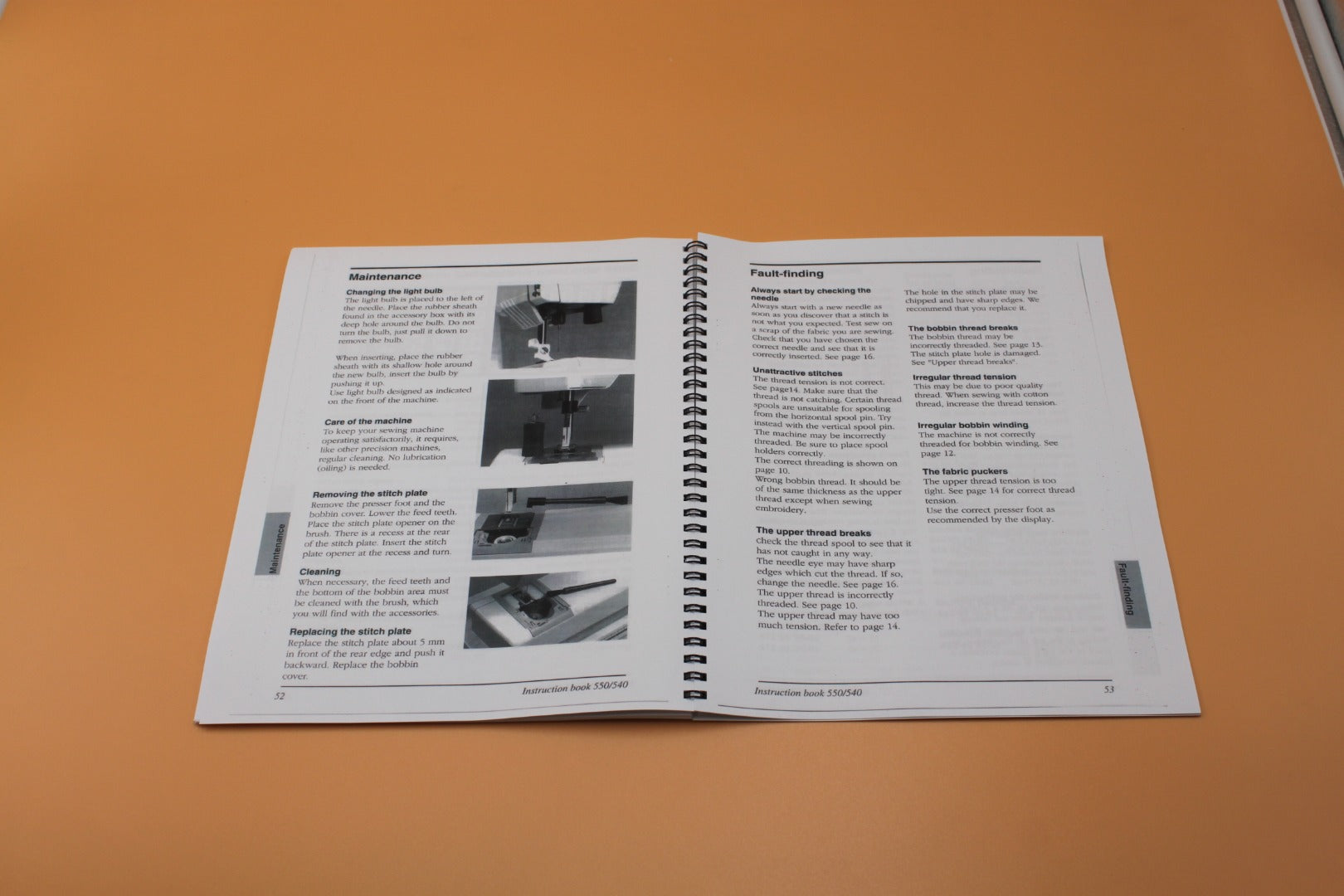reprint Husqvarna Viking Lily 550 540 Instruction owner Manual 60 Pages  Protective Covers