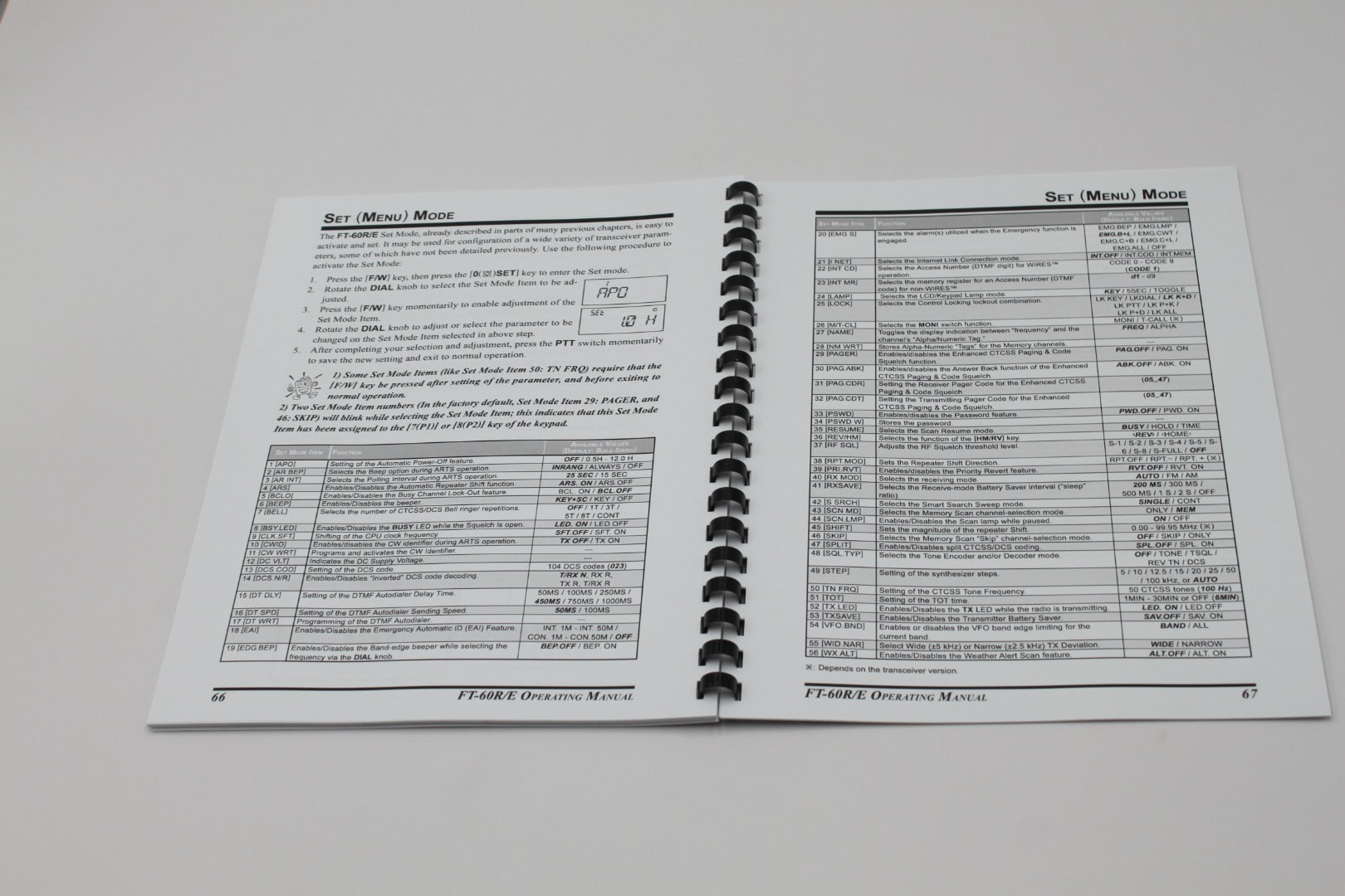 Yaesu FT-60R/E Instruction Operating Manual 84 Pages with Protective Covers