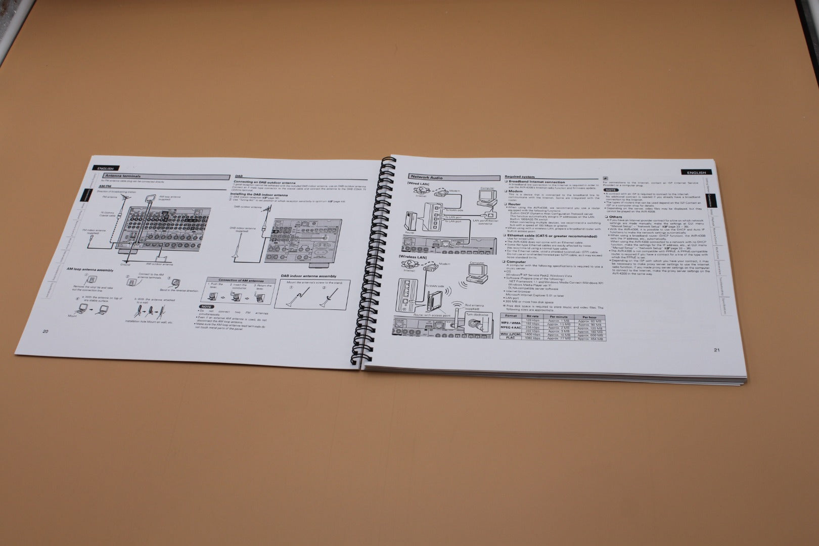 Denon AVR-4308 AV Receiver Owners Manual 119 Pages & clear cover